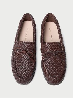 Loeffler Randall woven leather loafers size 8.5